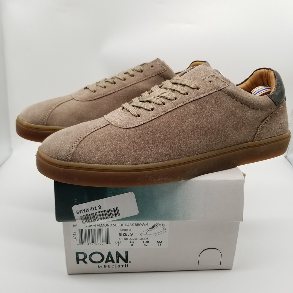ROAN BY BED STU Brainstorm Sneakers Men Sz  9 Brown Suede Low Top Casual